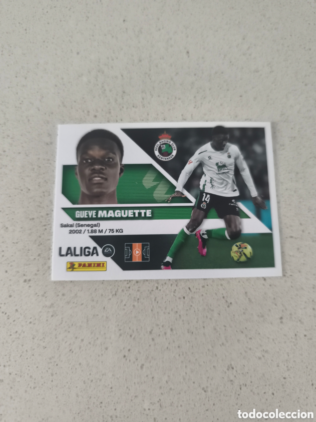 Cromos de f&uacute;tbol: CROMO N&Uacute;MERO 11 MAGUETTE RACING SANTANDER. LIGA ESTE 26/27. PANINI.