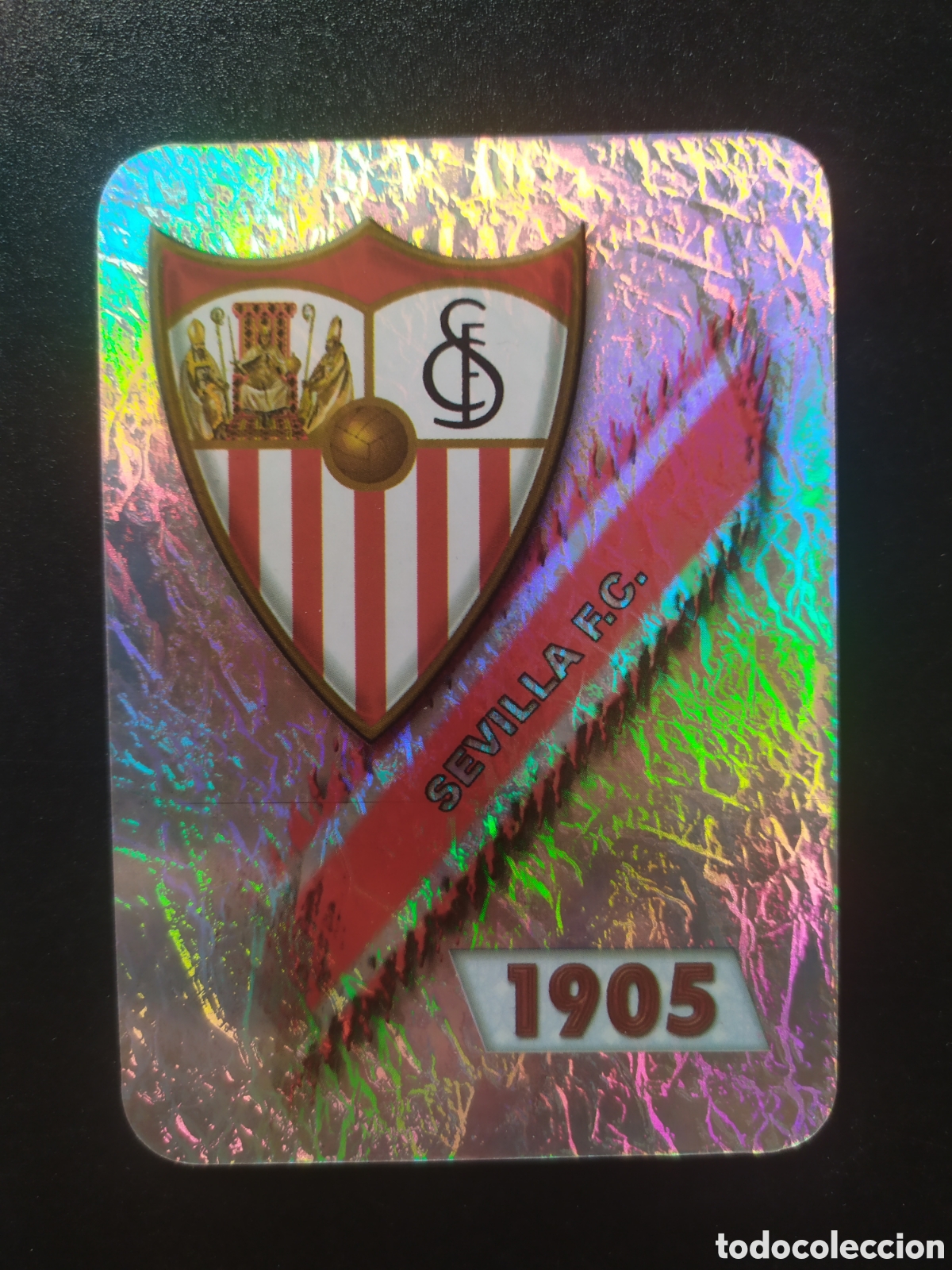 Cromos de f&uacute;tbol: Mundicromo fichas Liga 2007 2008 07 08 escudo n&deg; 55 Sevilla