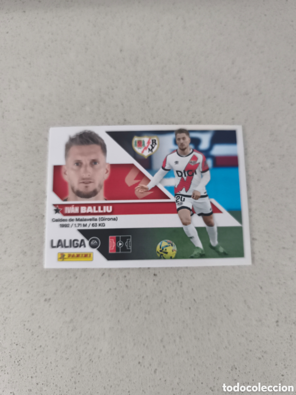 Cromos de f&uacute;tbol: CROMO N&Uacute;MERO 6 BALLIU RAYO VALLECANO. LIGA ESTE 26/27. PANINI.
