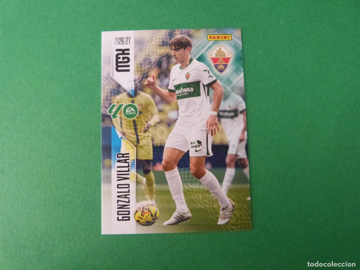 Cromos de f&uacute;tbol: TRADING CARD FUTBOL GONZALO VILLAR ELCHE C.F. N&ordm; 154 LIGA MEGACRACKS 2026-2027/26-27 PANINI