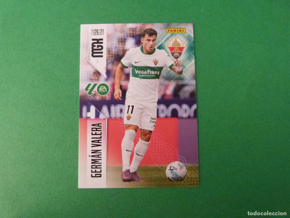 Cromos de f&uacute;tbol: TRADING CARD FUTBOL GERMAN VALERA ELCHE C.F. N&ordm; 153 LIGA MEGACRACKS 2026-2027/26-27 PANINI