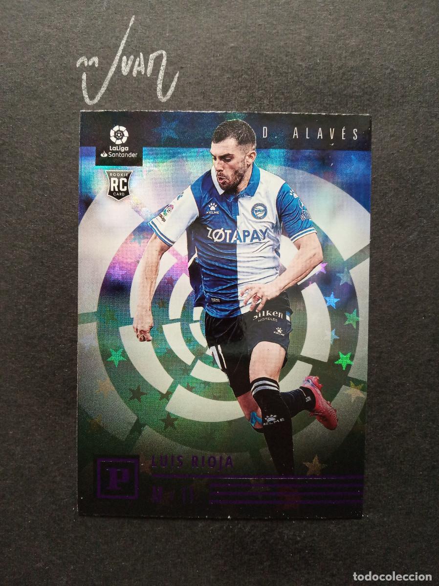 Football Stickers: 25 PURPLE ASTRO ROOKIE LUIS RIOJA DEPORTIVO ALAVES ⚽ PANINI &reg; CHRONICLES LIGA 2021 2022 21 22 NUEVO