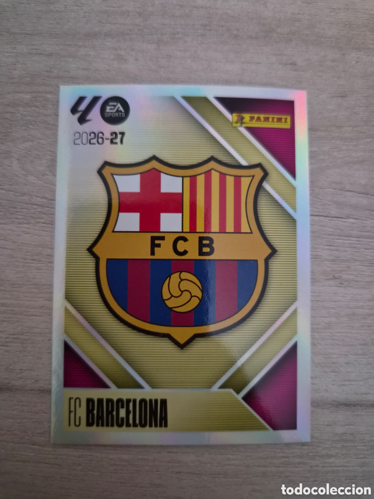 Football Stickers: N&deg;1 FC Barcelona Escudo Liga Este 26/27