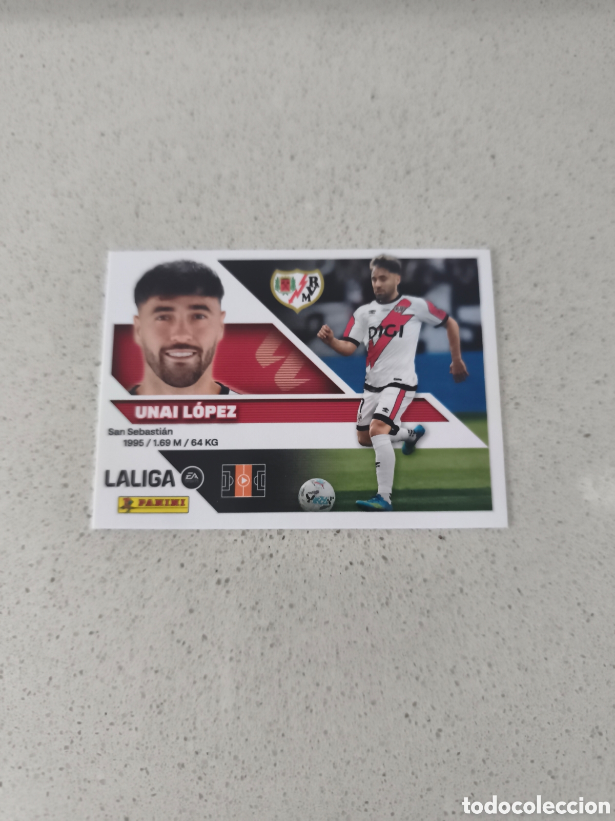 Cromos de f&uacute;tbol: CROMO N&Uacute;MERO 14 UNAI LOPEZ RAYO VALLECANO. LIGA ESTE 26/27. PANINI.