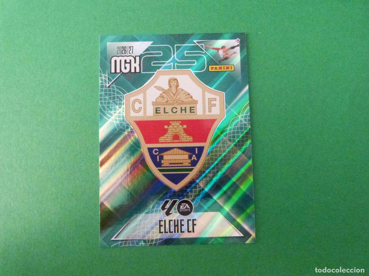 Cromos de f&uacute;tbol: TRADING CARD FUTBOL ESCUDO ELCHE C.F. N&ordm; 145 LIGA MEGACRACKS 2026-2027/26-27 PANINI