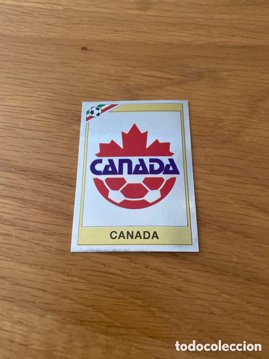 Cromos de f&uacute;tbol: Cromo panini mundial Mexico 86 n&uacute;mero 218 escudo Canada - Sticker album world cup 1986
