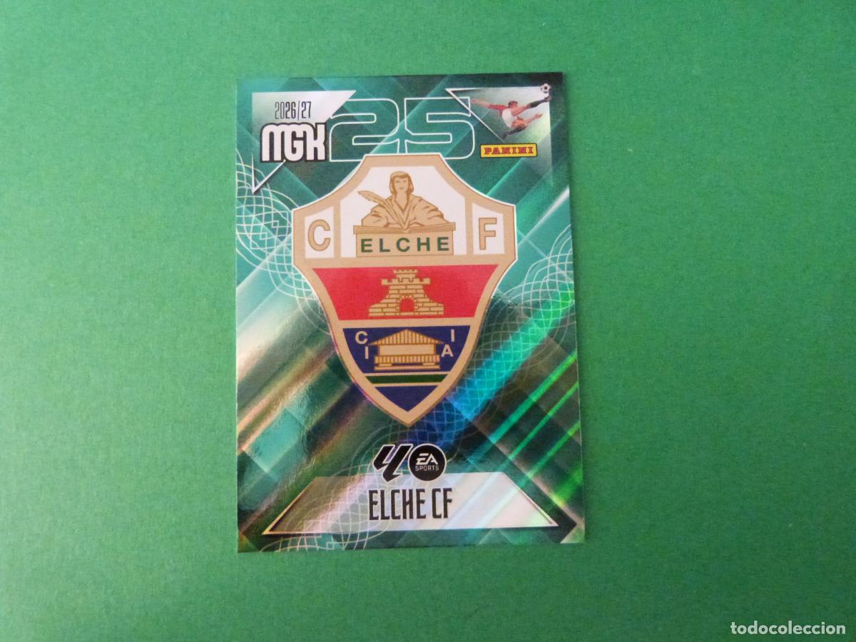 Cromos de f&uacute;tbol: TRADING CARD FUTBOL ESCUDO ELCHE C.F. N&ordm; 145 LIGA MEGACRACKS 2026-2027/26-27 PANINI