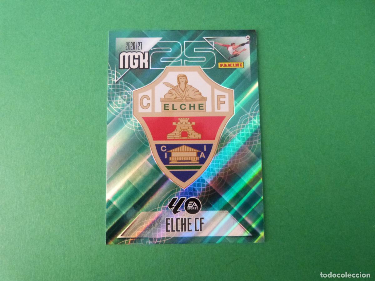 Cromos de f&uacute;tbol: TRADING CARD FUTBOL ESCUDO ELCHE C.F. N&ordm; 145 LIGA MEGACRACKS 2026-2027/26-27 PANINI