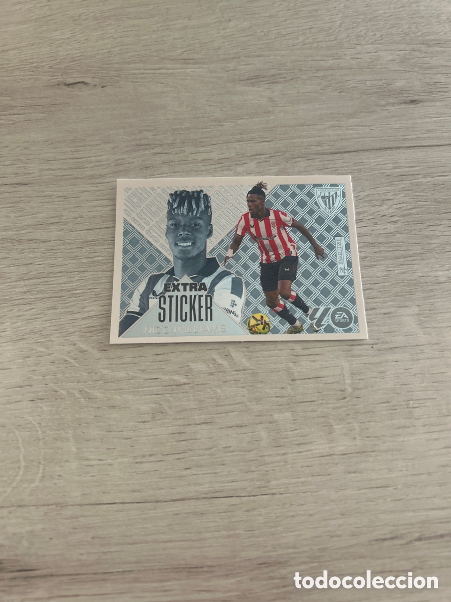 Cromos de f&uacute;tbol: Nico Williams Plata Extra Sticker Liga Este 2026/27 26-27 Panini