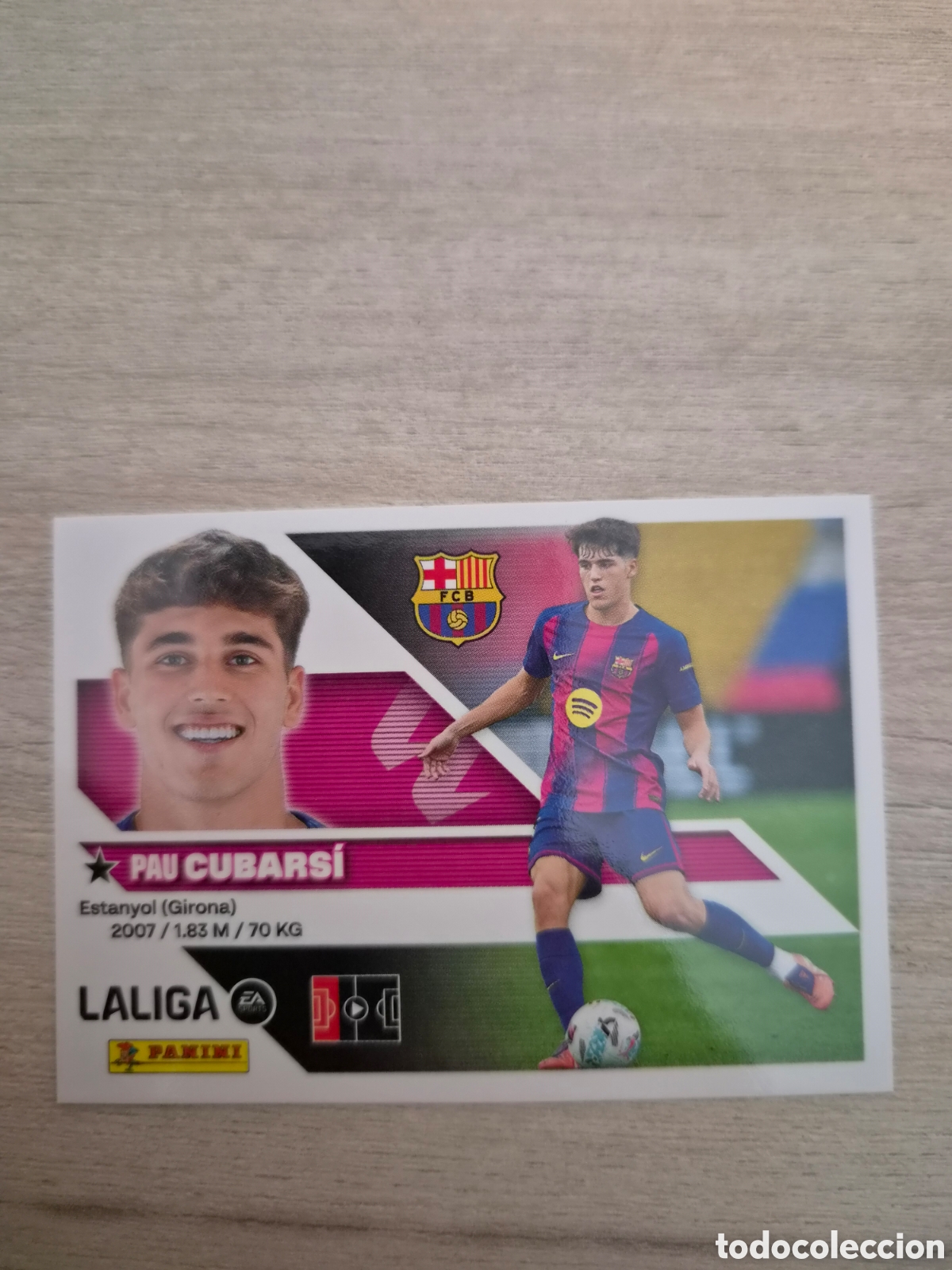 Cromos de f&uacute;tbol: N&deg;7 FC Barcelona Cubarsi Liga Este 26/27