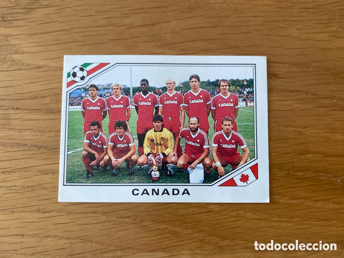 Cromos de f&uacute;tbol: Cromo panini mundial Mexico 86 n&uacute;mero 219 Canada - Sticker album world cup 1986