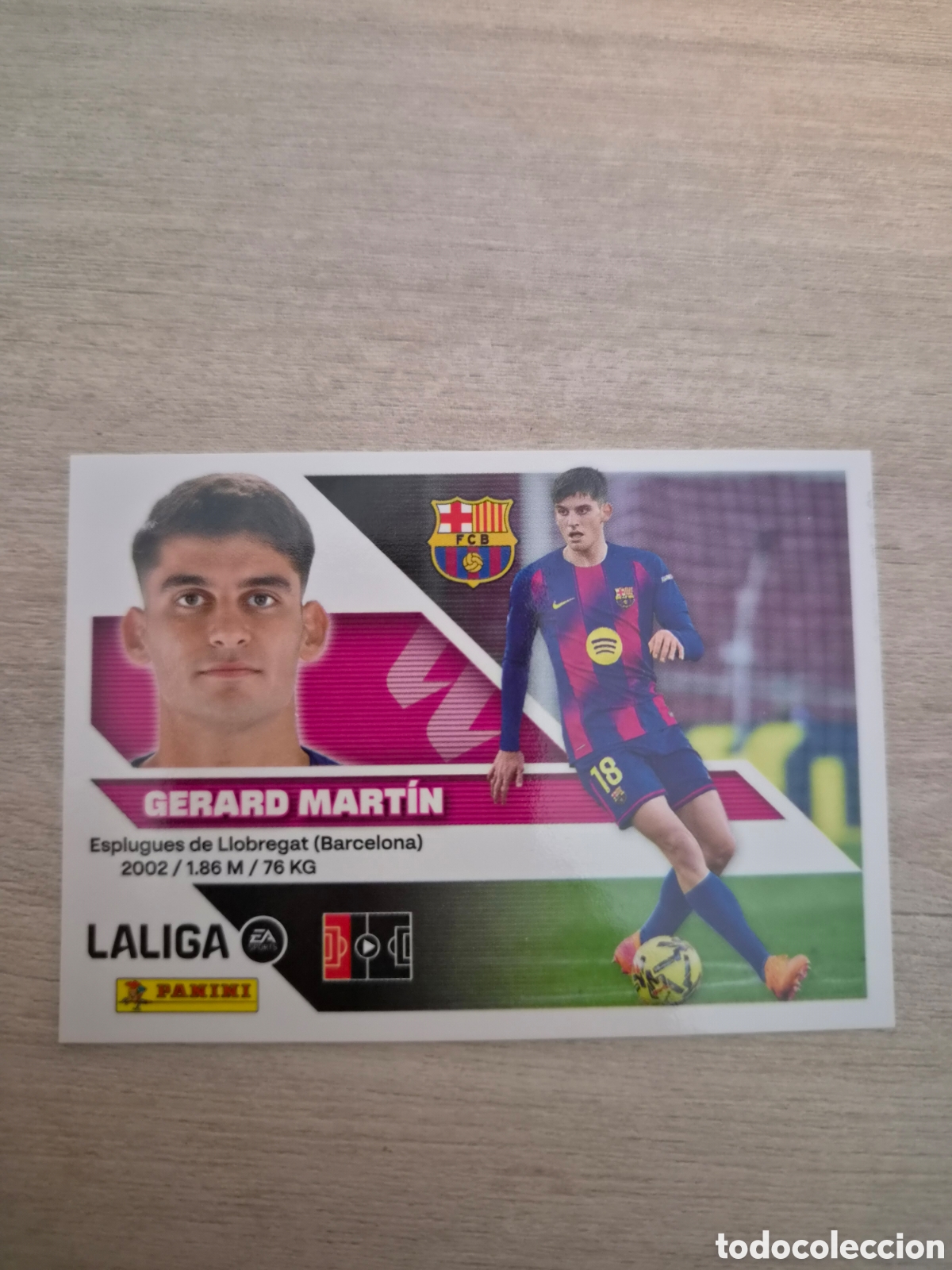 Cromos de f&uacute;tbol: N&deg;8 FC Barcelona Gerard Martin Liga Este 26/27
