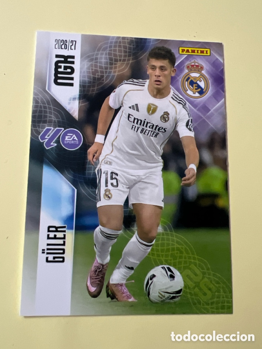 Cromos de Futebol: C5372. 229 GULER REAL MADRID FICHAS ALBUM MEGACRACKS 2026 2027 MGK 26 27