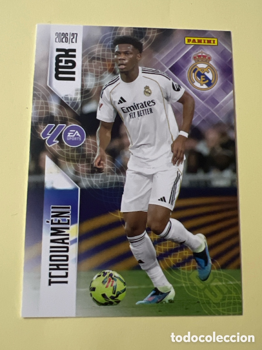 Fu&szlig;ball-Sticker: C5376. 225 TCHOUAMENI REAL MADRID FICHAS ALBUM MEGACRACKS 2026 2027 MGK 26 27