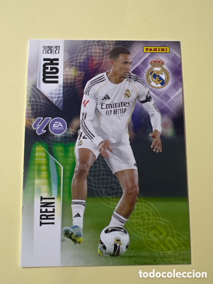 Fu&szlig;ball-Sticker: C5377. 220 TRENT REAL MADRID FICHAS ALBUM MEGACRACKS 2026 2027 MGK 26 27