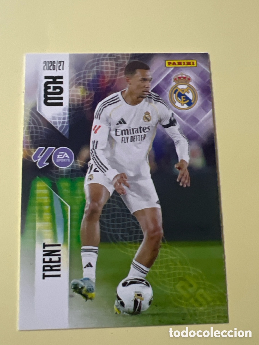 Fu&szlig;ball-Sticker: C5378. 220 TRENT REAL MADRID FICHAS ALBUM MEGACRACKS 2026 2027 MGK 26 27