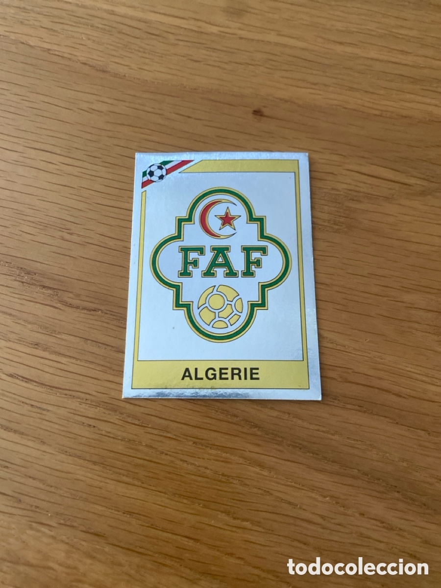 Cartes &agrave; collectionner de Football: Cromo panini mundial Mexico 86 n&uacute;mero 228 escudo Algeria - Sticker album world cup 1986
