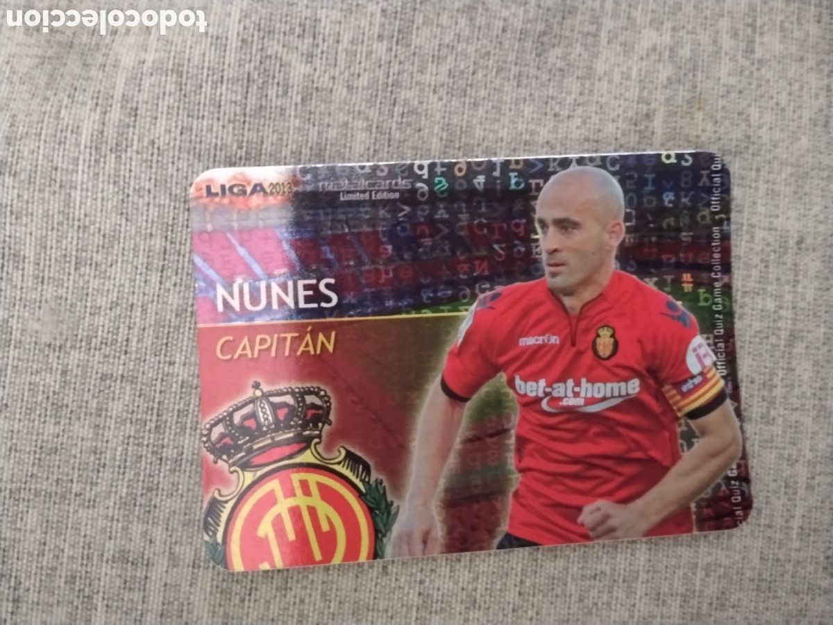 Cartes &agrave; collectionner de Football: MUNDICROMO QUIZ GAME LIGA 2013 - METALCARD CAPITAN PU&Ntilde;AL - CA OSASUNA ( BRILLO LISO )