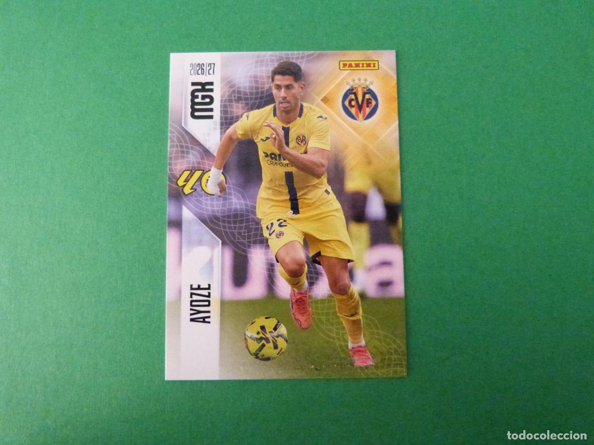 Cromos de f&uacute;tbol: TRADING CARD FUTBOL AYOZE VILLARREAL C.F. N&ordm; 377 LIGA MEGACRACKS 2026-2027/26-27 PANINI