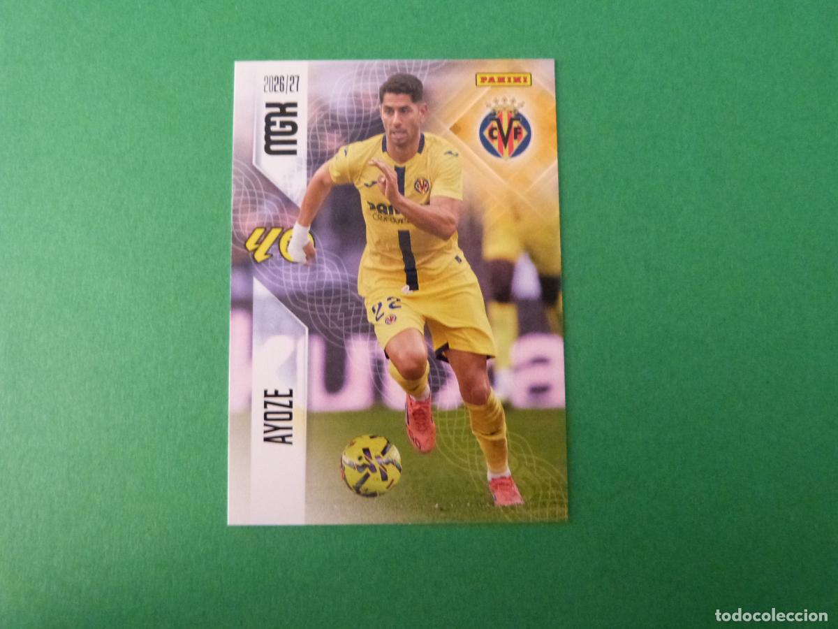 Cromos de f&uacute;tbol: TRADING CARD FUTBOL AYOZE VILLARREAL C.F. N&ordm; 377 LIGA MEGACRACKS 2026-2027/26-27 PANINI