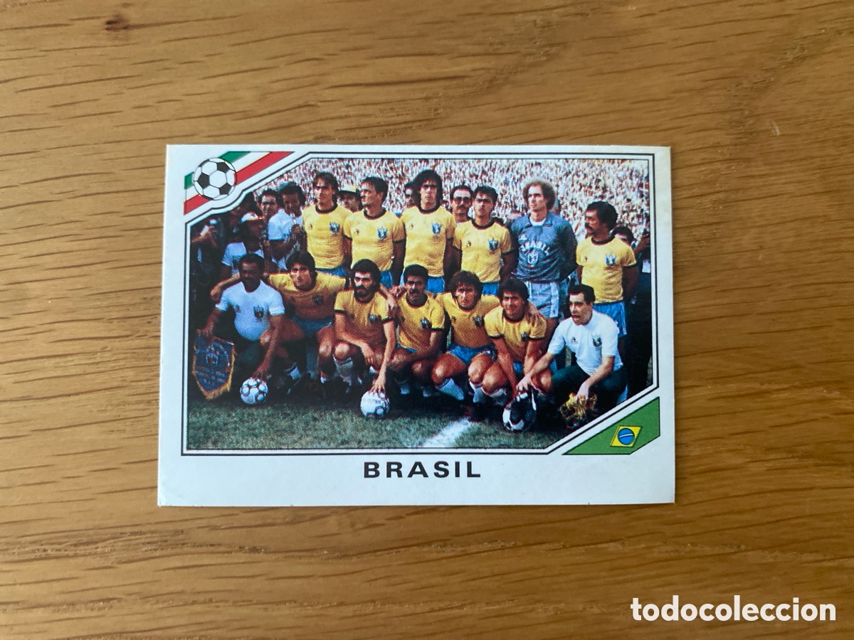 Cromos de f&uacute;tbol: Cromo panini mundial Mexico 86 n&uacute;mero 239 Brasil - Sticker album world cup 1986