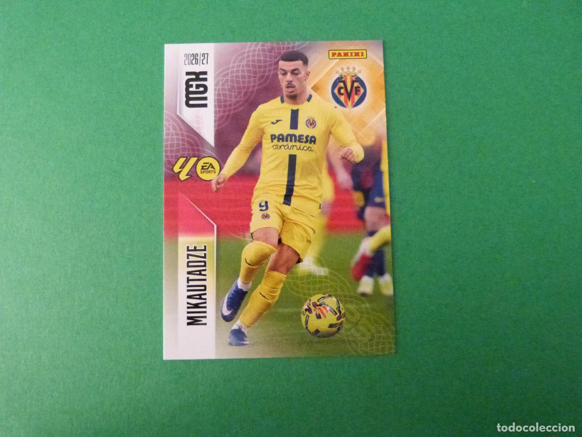 Cromos de f&uacute;tbol: TRADING CARD FUTBOL MIKAUTADZE VILLARREAL C.F. N&ordm; 376 LIGA MEGACRACKS 2026-2027/26-27 PANINI