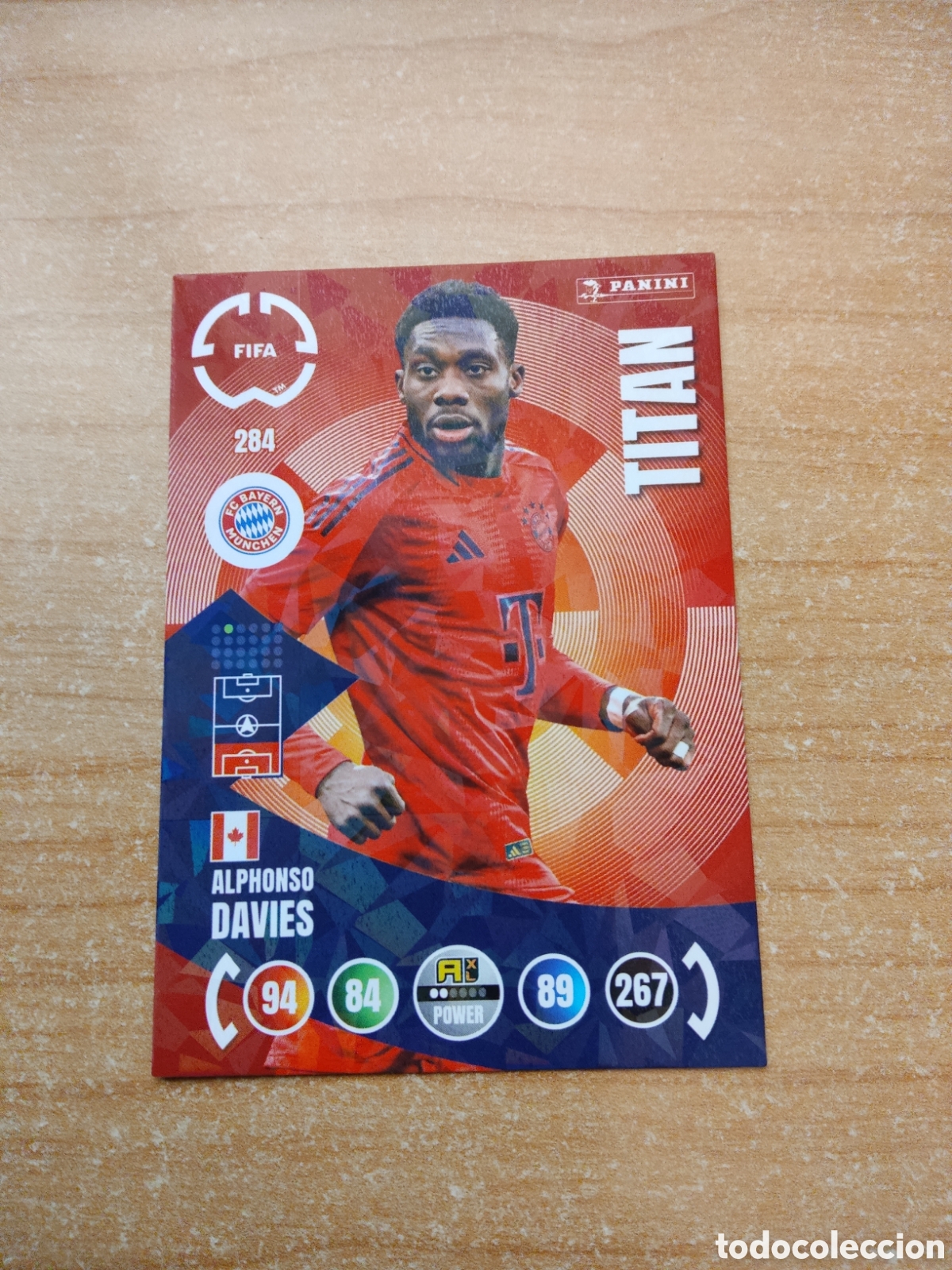 Cromos de Futebol: 284 ALPHONSO DAVIES TITAN BAYERN MUNICH MUNDIAL DE CLUBES ADRENALYN 2025