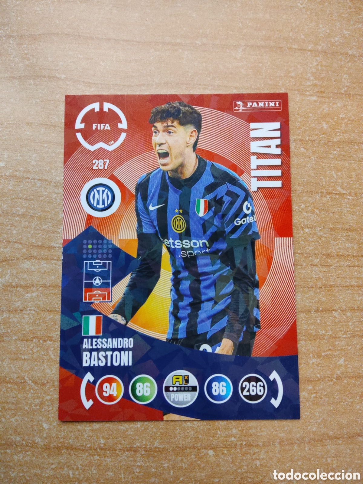 Cromos de Futebol: 287 BASTONI INTER MILAN MUNDIAL DE CLUBES ADRENALYN 2025