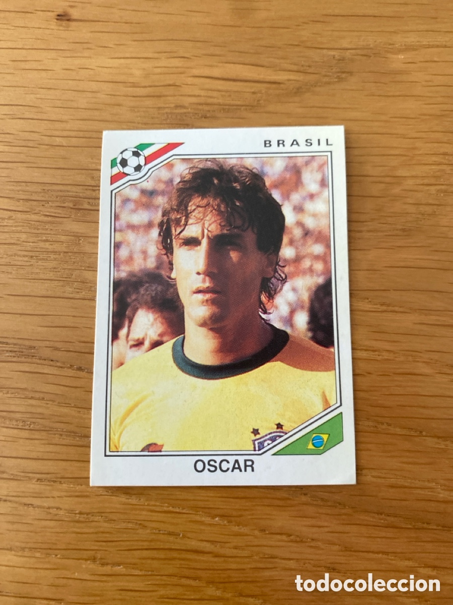 Cromos de Futebol: Cromo panini mundial Mexico 86 n&uacute;mero 244 Oscar - Sticker album world cup 1986
