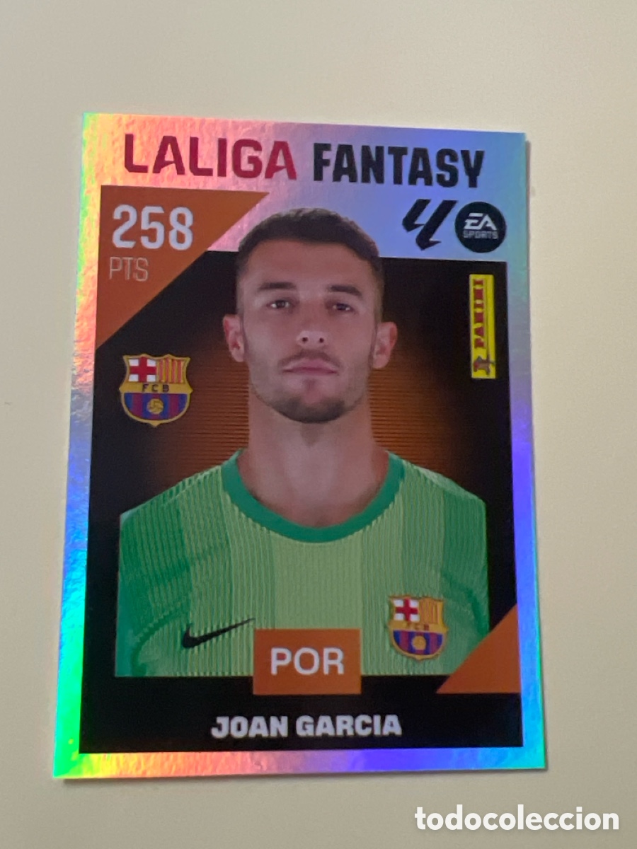 Cromos de f&uacute;tbol: C5394. CROMO N&Uacute;MERO 2 JOAN GARC&Iacute;A FC BARCELONA LA LIGA FANTASY. LIGA ESTE 26/27. PANINI.