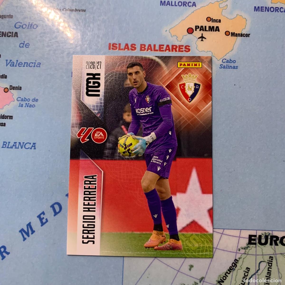 Cromos de f&uacute;tbol: Sergio Herrera n&uacute;mero 254 de Osasuna megacracks 26-27 2026-2027
