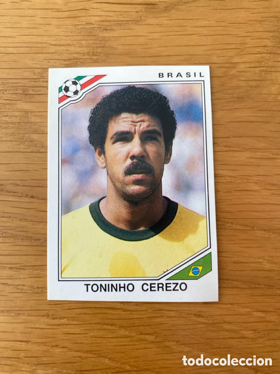 Cromos de f&uacute;tbol: Cromo panini mundial Mexico 86 n&uacute;mero 248 Cerezo - Sticker album world cup 1986
