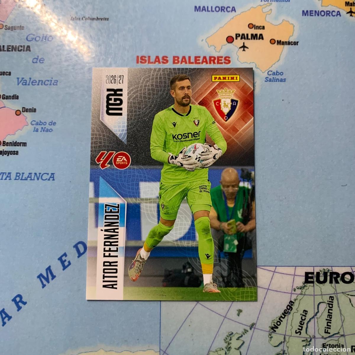 Cromos de f&uacute;tbol: Aitor Fern&aacute;ndez n&uacute;mero 255 de Osasuna megacracks 26-27 2026-2027