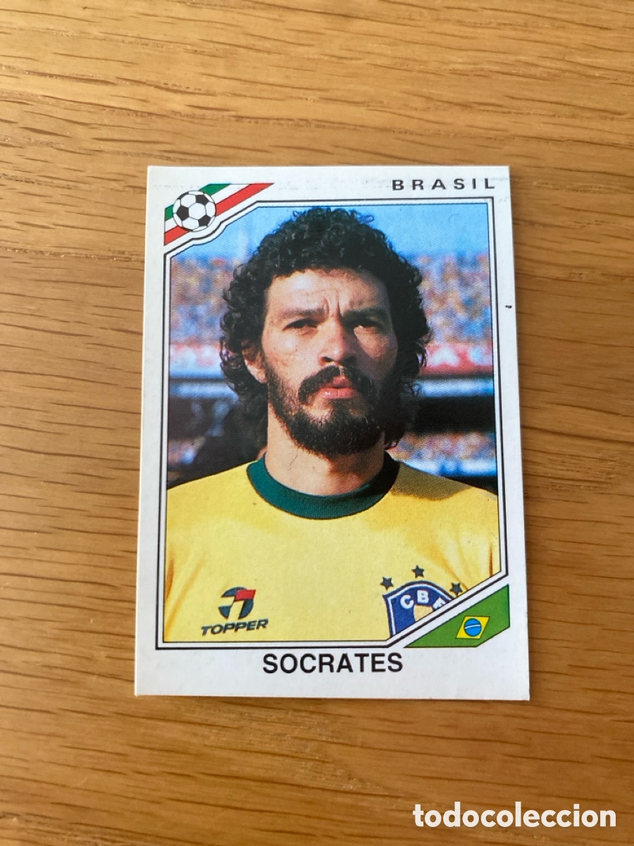 Cromos de f&uacute;tbol: Cromo panini mundial Mexico 86 n&uacute;mero 249 Socrates - Sticker album world cup 1986