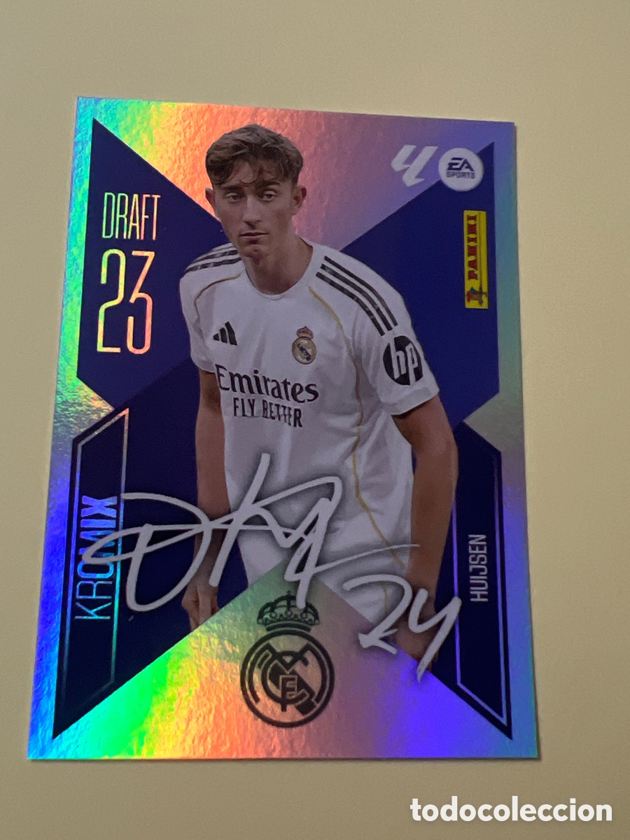 Cromos de f&uacute;tbol: C5394. LIGA ESTE 2026 2027 26 27 NUEVO - DRAFT 23 KROMIX N&ordm; 10 HUIJSEN REAL MADRID