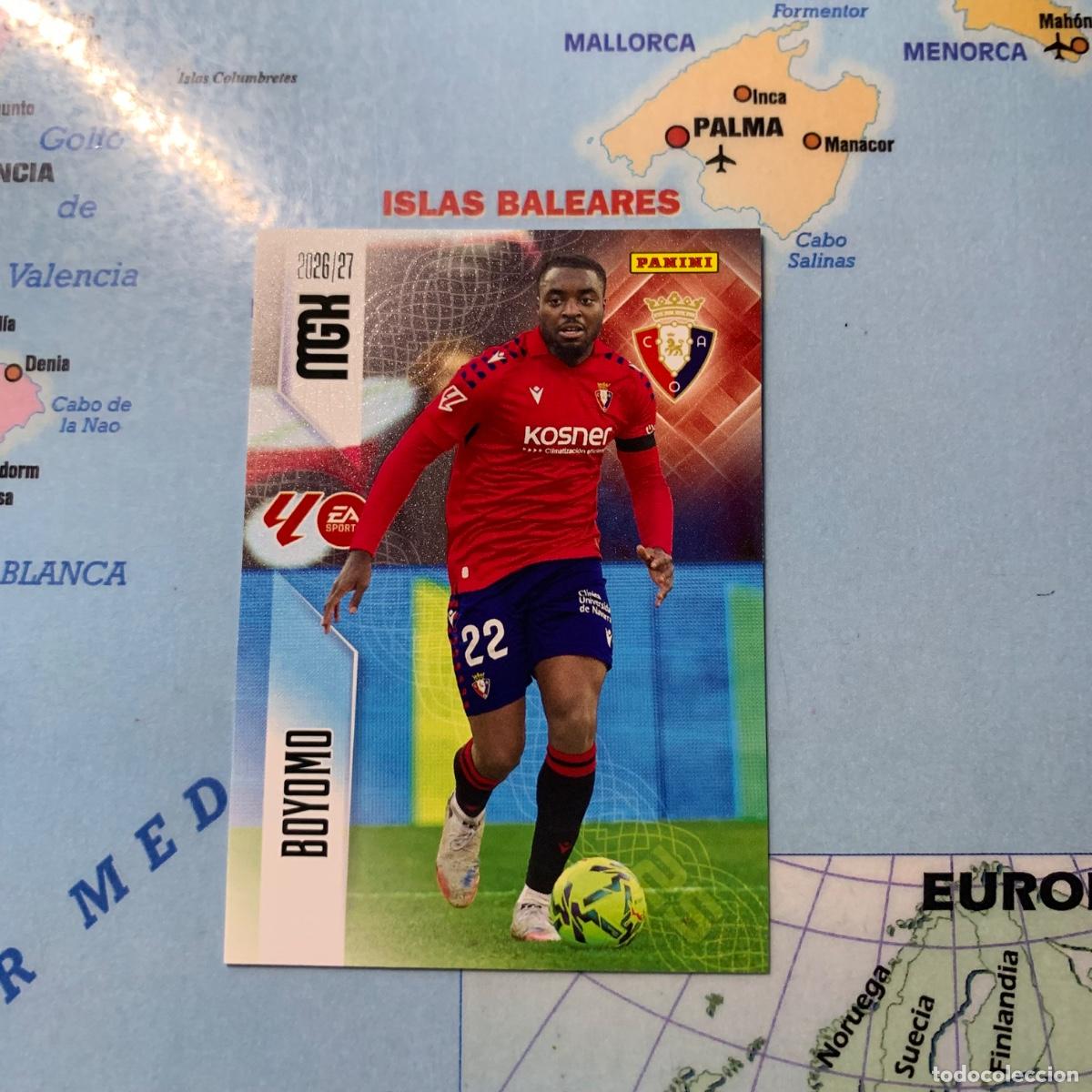 Cromos de f&uacute;tbol: Boyomo n&uacute;mero 257 de Osasuna megacracks 26-27 2026-2027