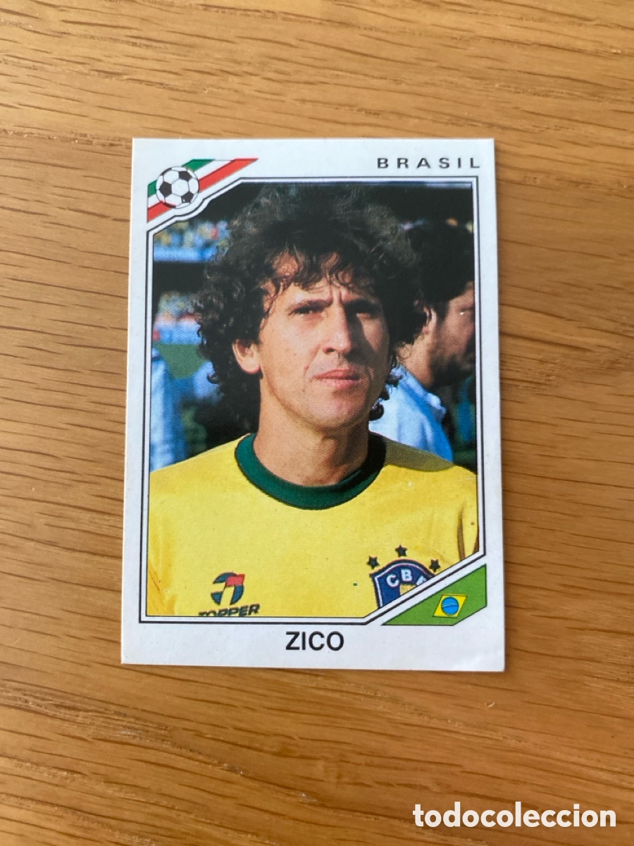 Cromos de Futebol: Cromo panini mundial Mexico 86 n&uacute;mero 250 Zico - Sticker album world cup 1986
