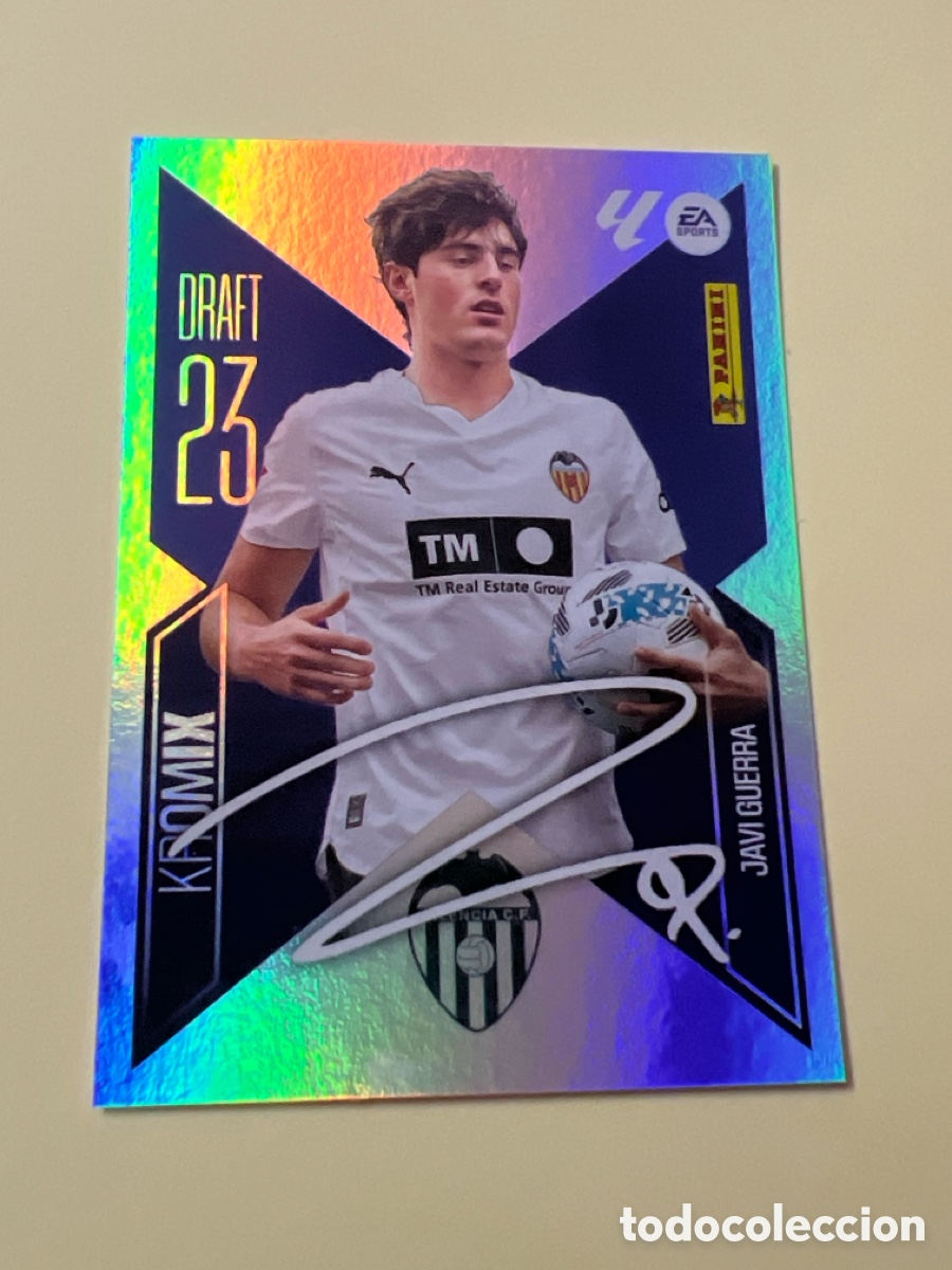 Cromos de Futebol: C5396. Javi Guerra draft 23 Kromix n&uacute;mero K12 Del Valencia cromo de la liga este 26-27 2026-2027
