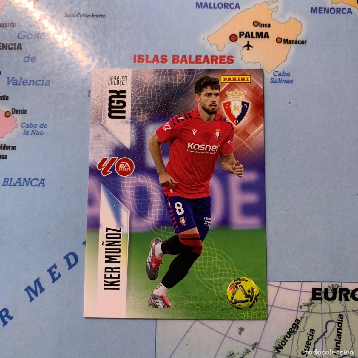 Fu&szlig;ball-Sticker: Iker Mu&ntilde;oz n&uacute;mero 261 de Osasuna megacracks 26-27 2026-2027