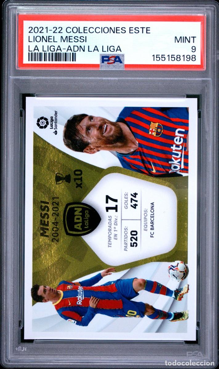 Football Stickers: Lionel Messi FC Barcelona Liga Este La Liga ADN 2021 22 Psa 9