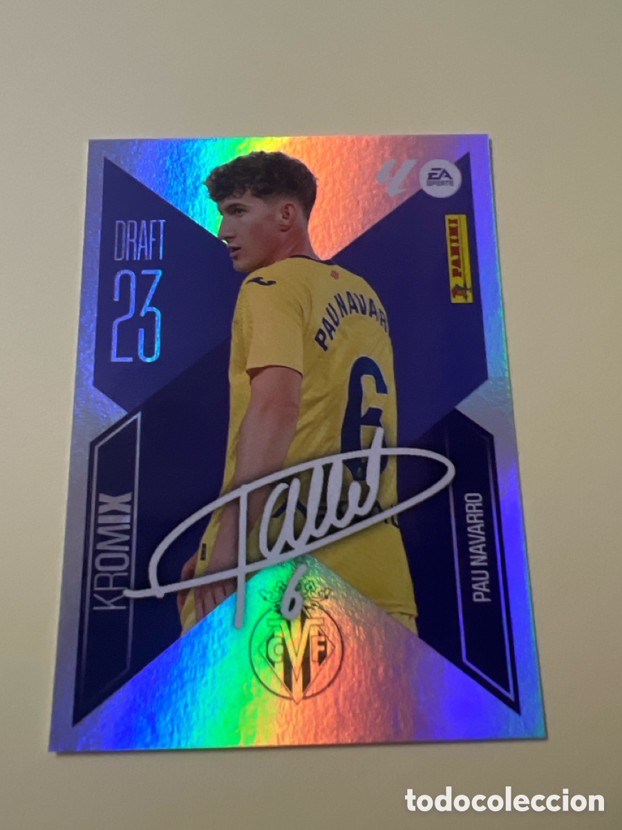 Fu&szlig;ball-Sticker: C5402. draft 23 Kromix PAU NAVARRO K18 VILLARREAL CF - cromo de la liga este 26-27 2026-2027