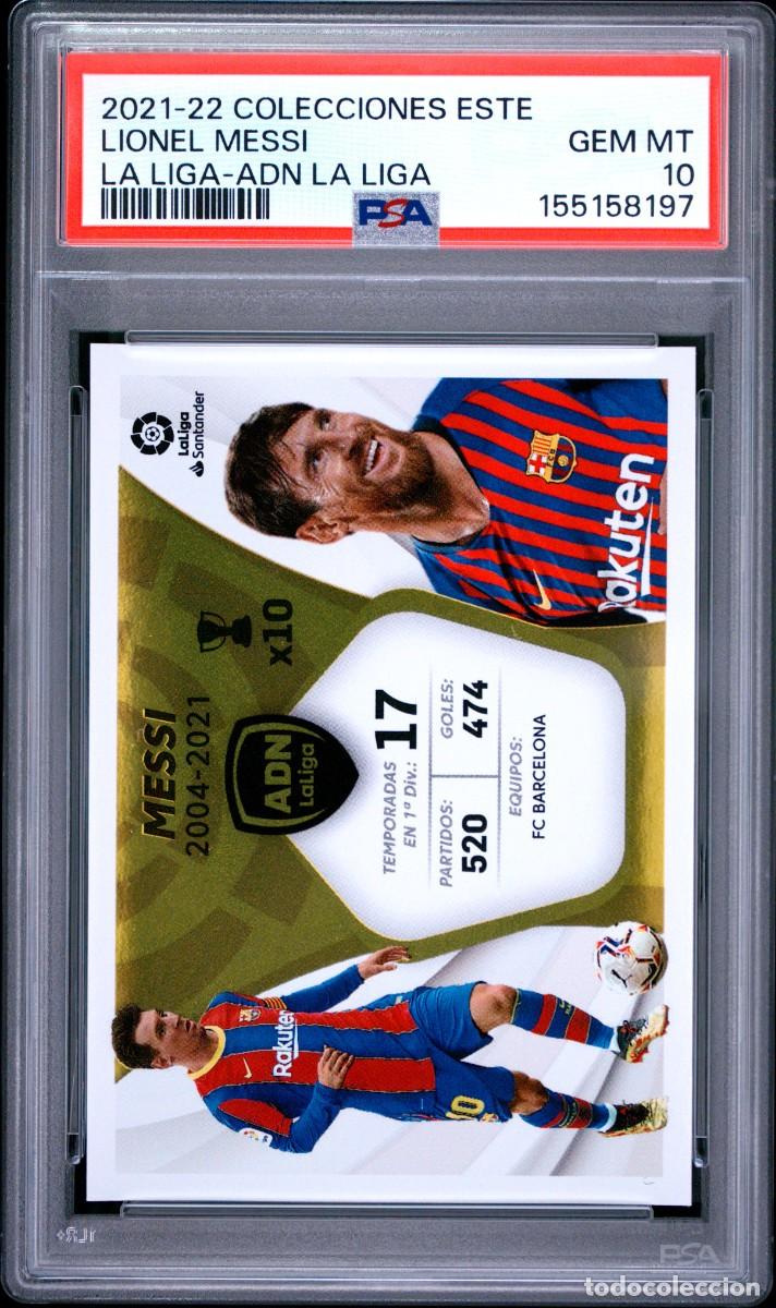 Football Stickers: Lionel Messi FC Barcelona Liga Este La Liga ADN 2021 22 Psa 10
