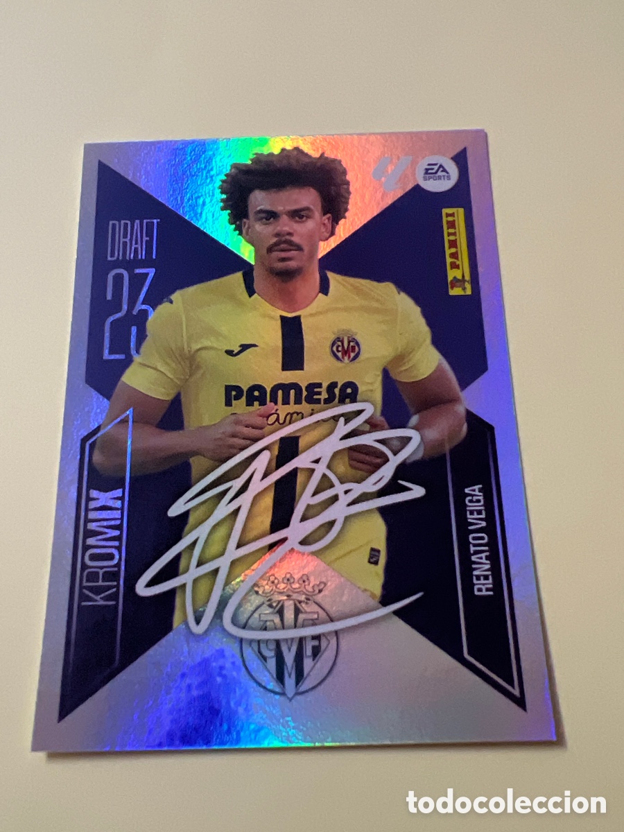 Fu&szlig;ball-Sticker: C5403. Renato Veiga draft 23 Kromix n&uacute;mero K20 Del Villarreal cromo de la liga este 26-27 2026-2027