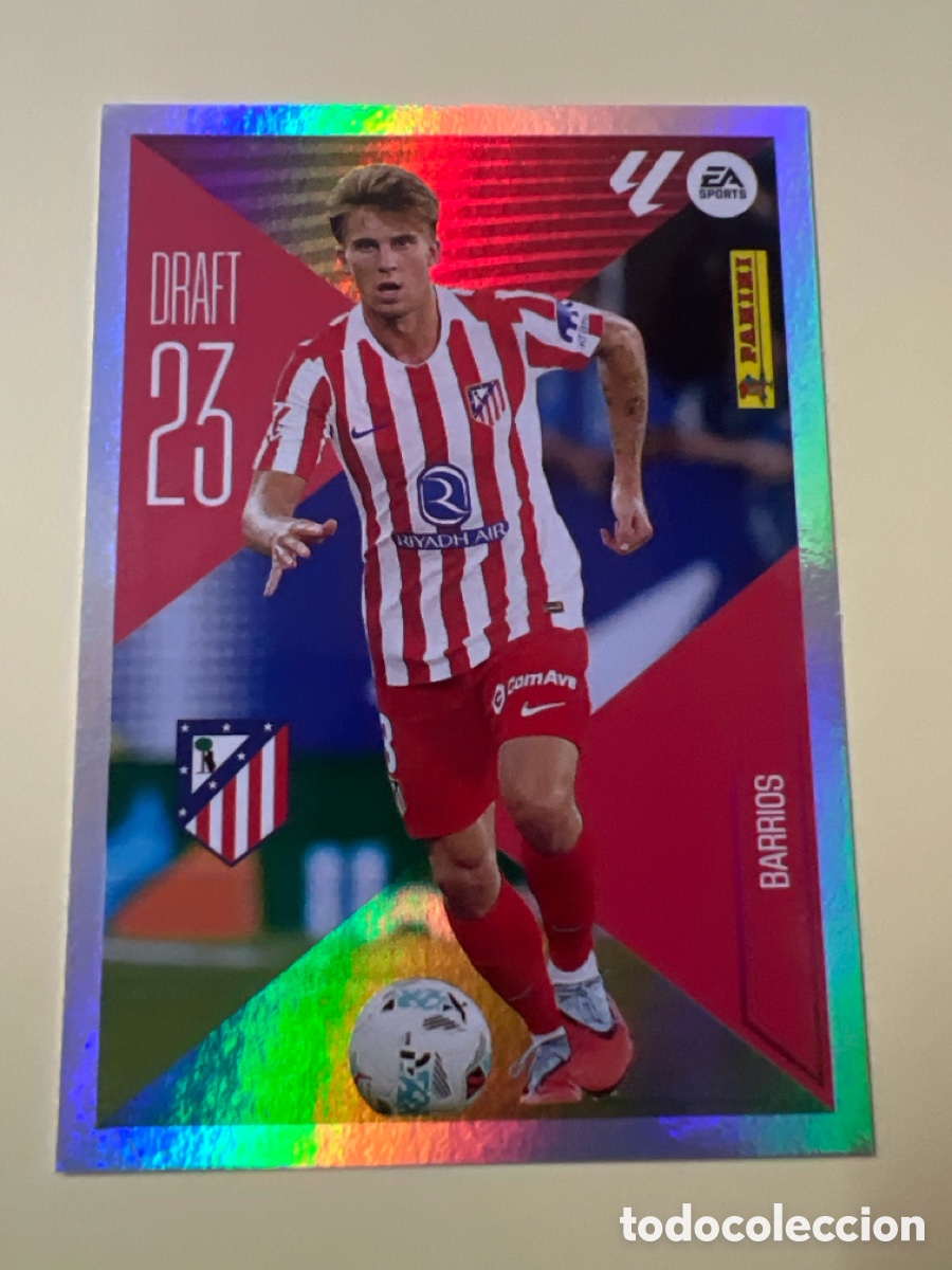 Figurine di Calcio: C5435. CROMO FUTBOL BARRIOS ATLETICO DE MADRID SIN PEGAR N&ordm; 3 DRAFT 23 LIGA ESTE 2026-2027/26-27