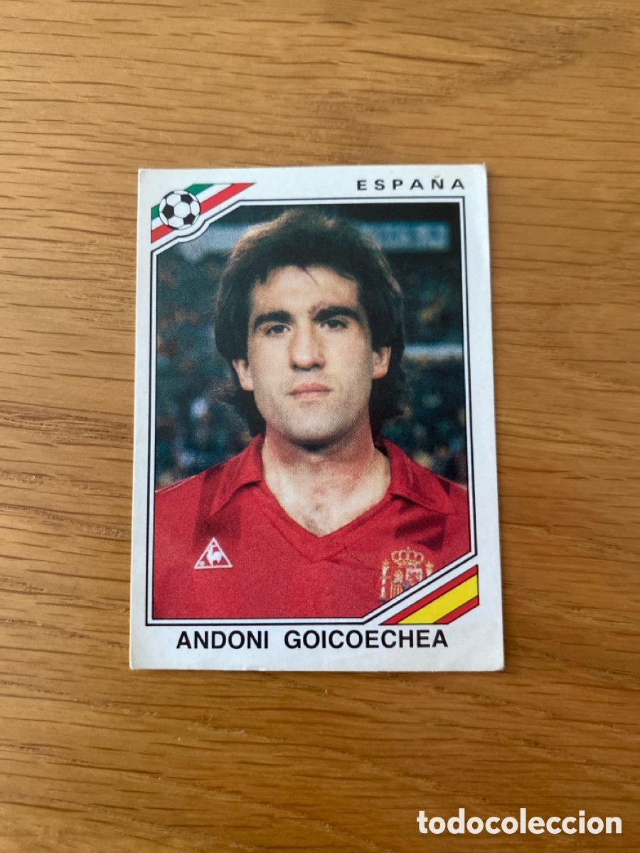 Fu&szlig;ball-Sticker: Cromo panini mundial Mexico 86 n&uacute;mero 261 Goicoechea - Sticker album world cup 1986