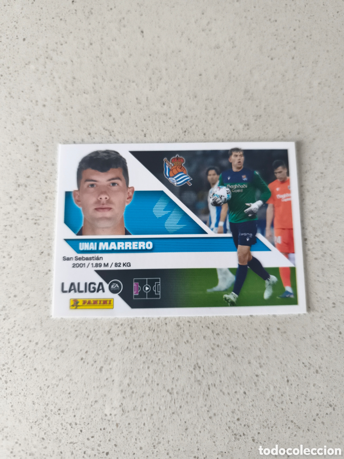 Fu&szlig;ball-Sticker: CROMO N&Uacute;MERO 4 MARRERO REAL SOCIEDAD. LIGA ESTE 26/27. PANINI.