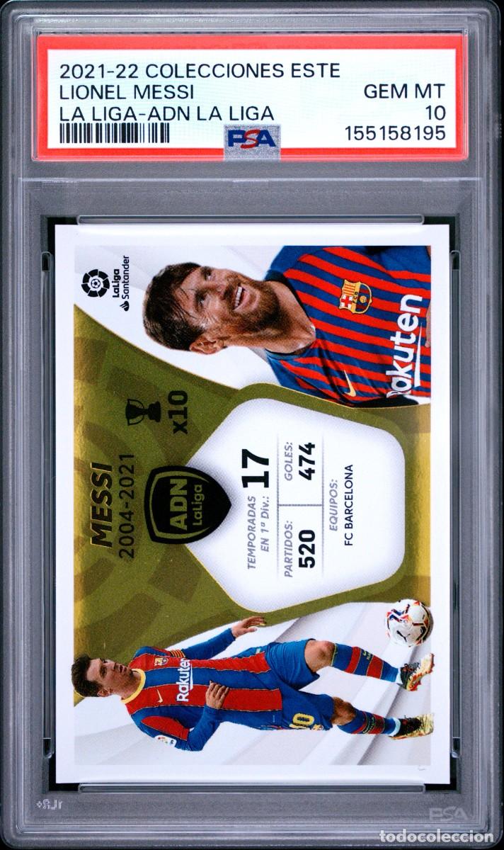 Football Stickers: Lionel Messi FC Barcelona Liga Este La Liga ADN 2021 22 Psa 10
