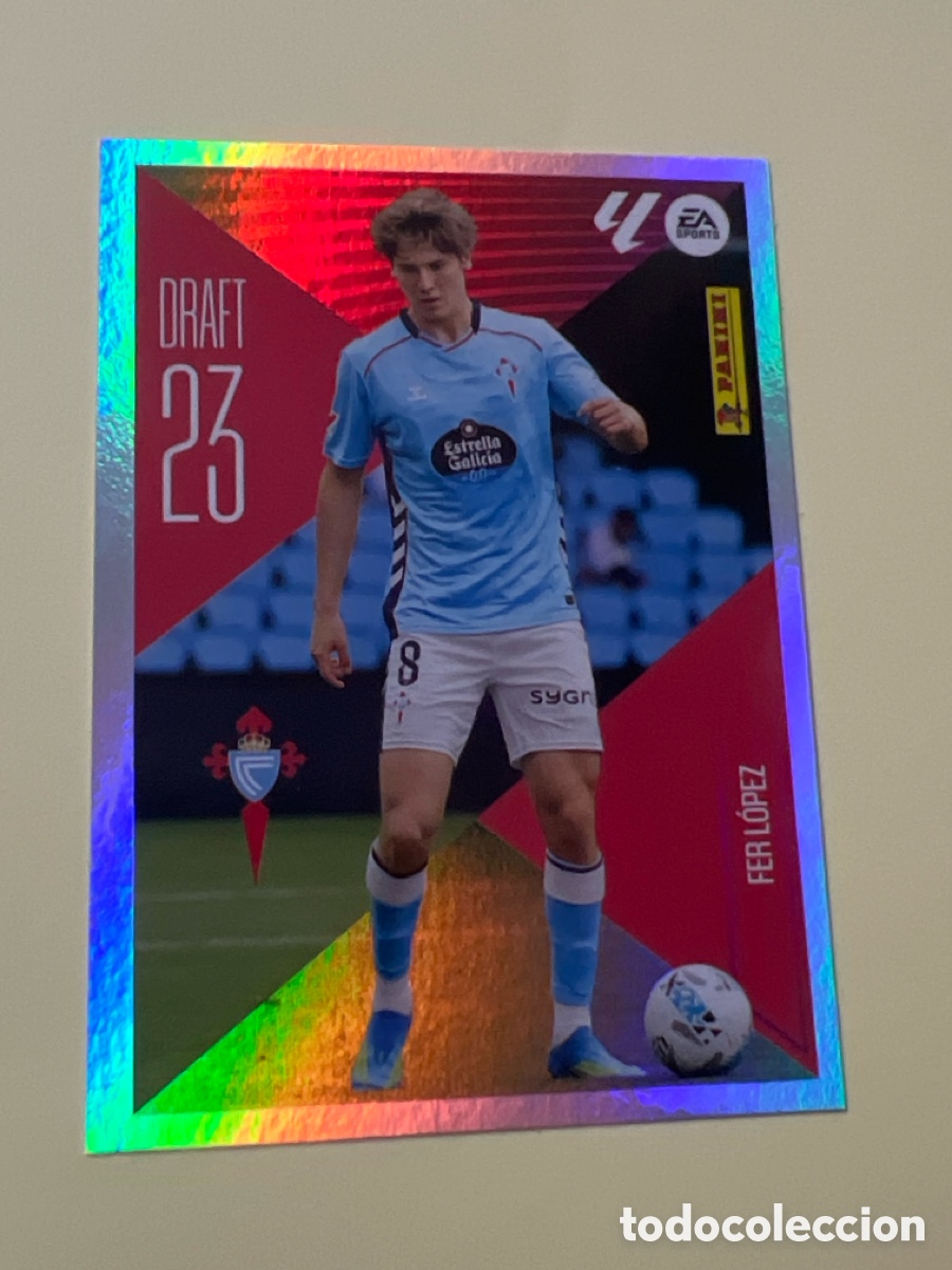 Fu&szlig;ball-Sticker: C5447. CROMO FUTBOL FER LOPEZ CELTA DE VIGO SIN PEGAR N&ordm; 7 DRAFT 23 LIGA ESTE 2026-2027/26-27