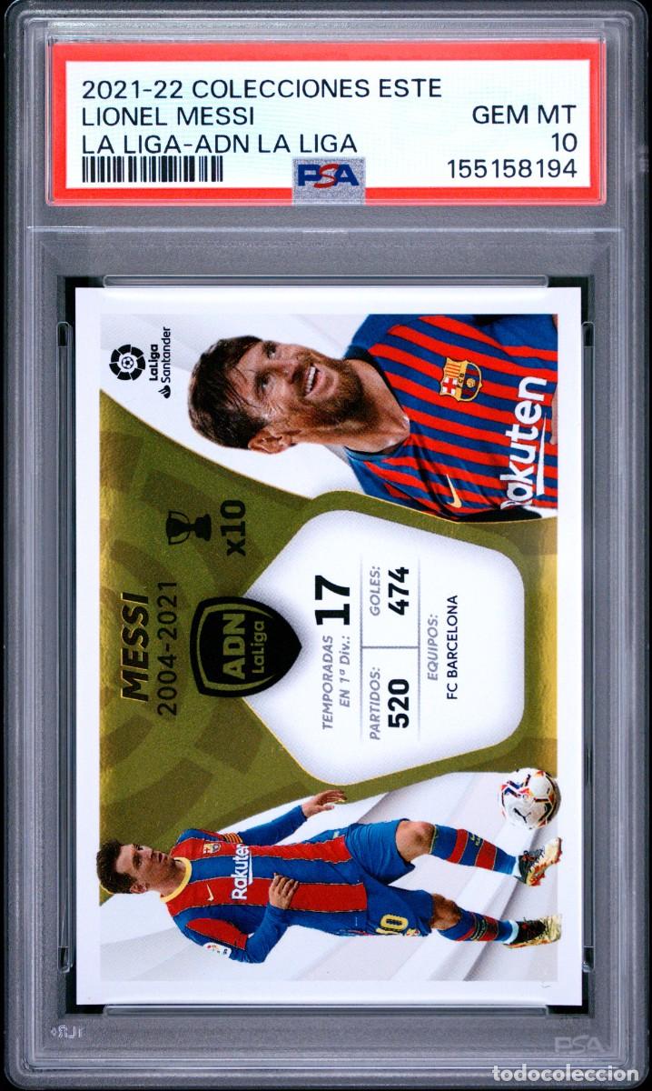 Football Stickers: Lionel Messi FC Barcelona Liga Este La Liga ADN 2021 22 Psa 10