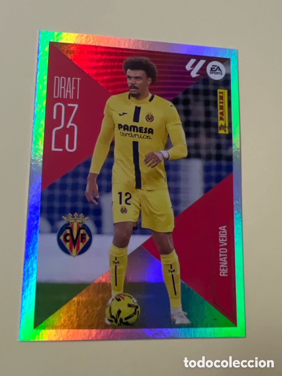 Fu&szlig;ball-Sticker: C5450. CROMO FUTBOL RENATO VEIGA VILLARREAL C.F. SIN PEGAR N&ordm; 20 DRAFT 23 LIGA ESTE 2026-2027/26-27